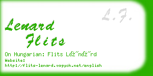 lenard flits business card